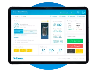 10658009 Console d'appel du système de gestion de file d’attente utilisé en Tunisie et en Afrique
